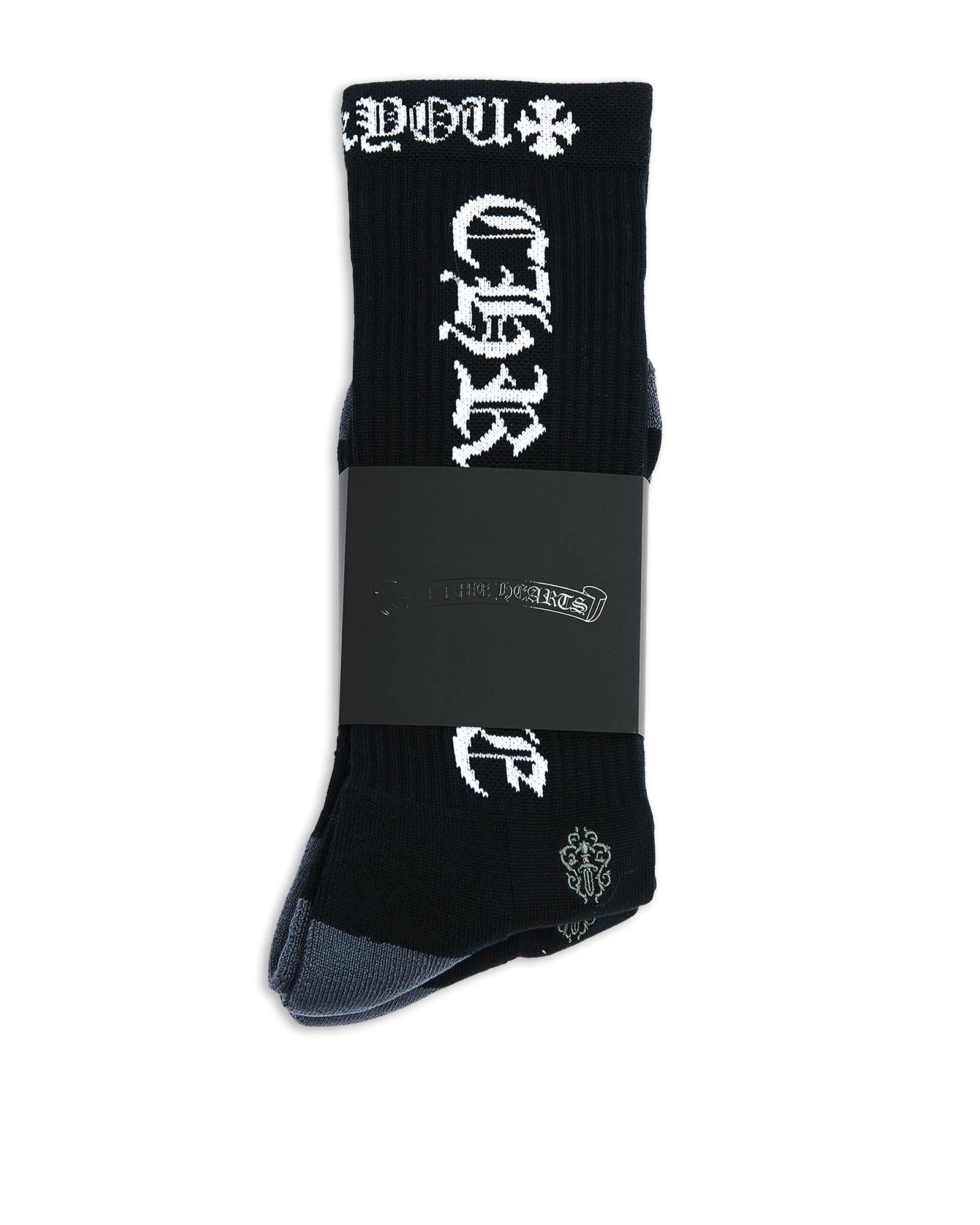 Authentic Chrome Hearts Chrome Hearts Blue, White & Yellow Socks â€“ front view