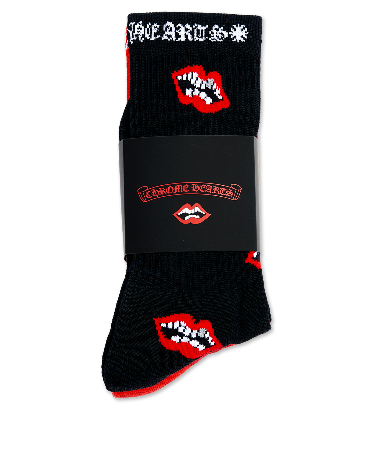 Authentic Chrome Hearts CHOMPER SOCKS – front view