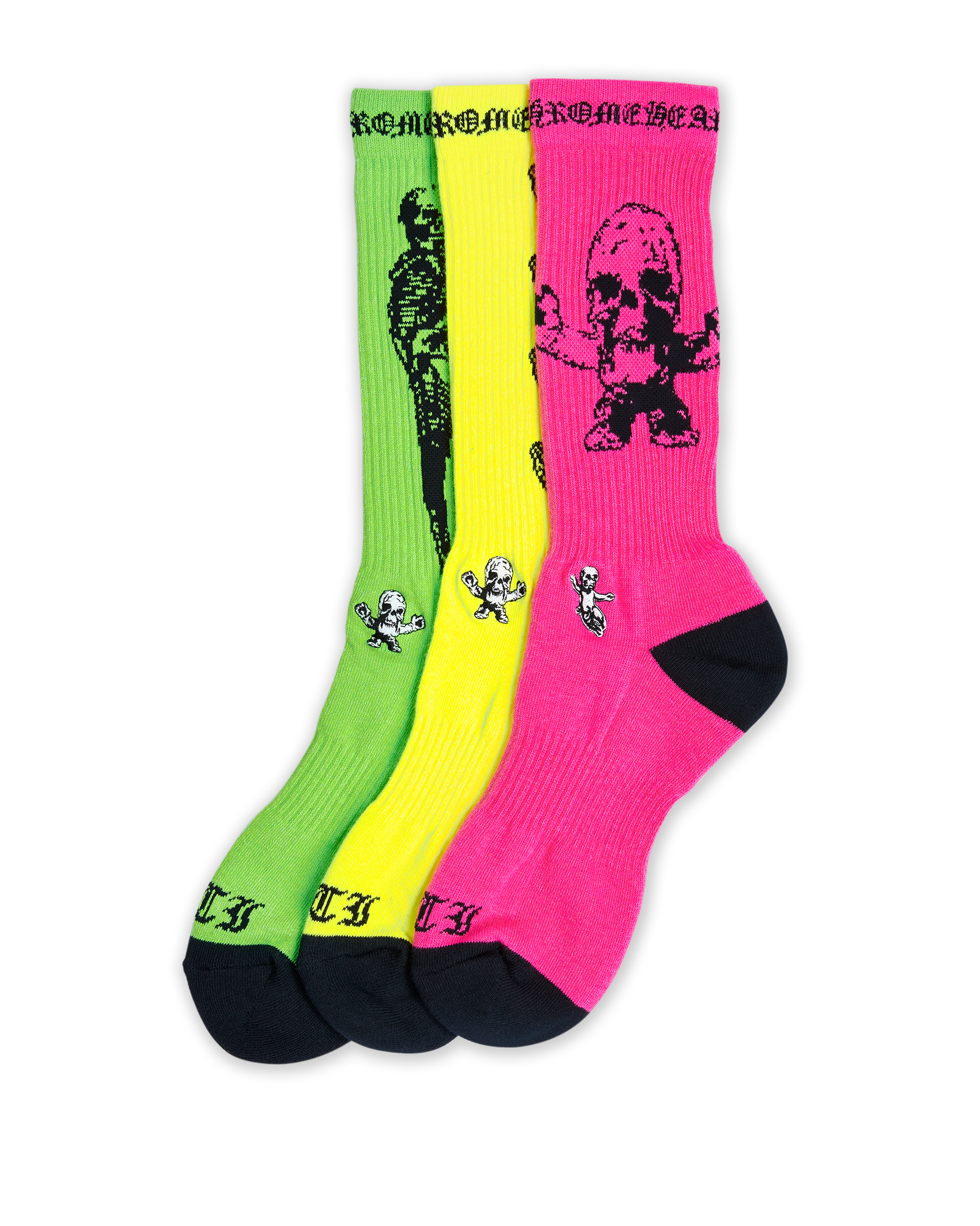 Authentic Chrome Hearts FOTI SOCKS – socks front view