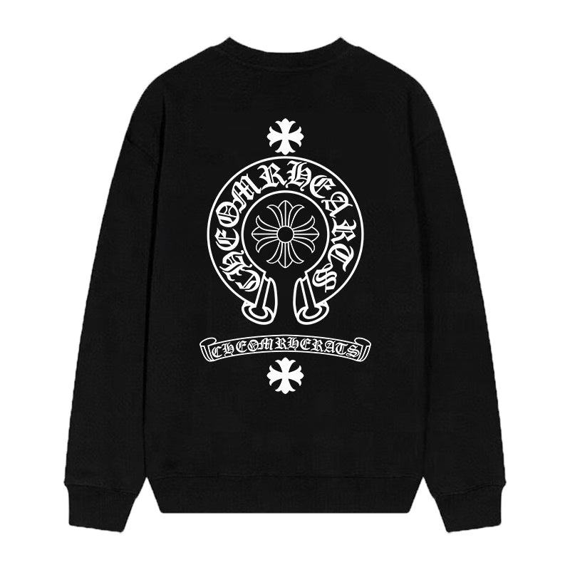 Authentic Chrome Hearts Chrome Hearts Floral Cross Long Sleeve (Black) â€“ front view