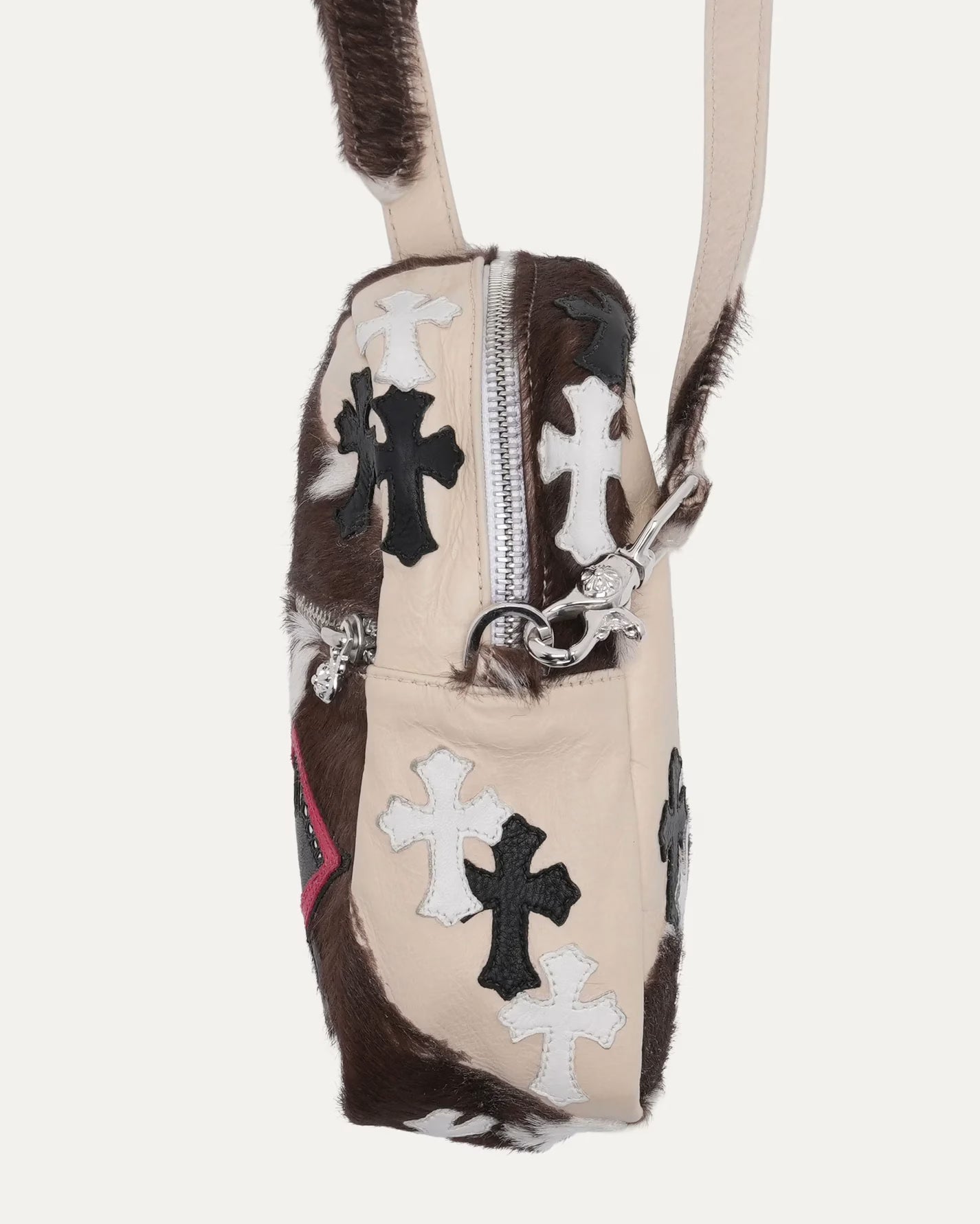Authentic Chrome Hearts Chrome Hearts Matty Boy Chomper Cow Hide Taka Bag â€“ front view