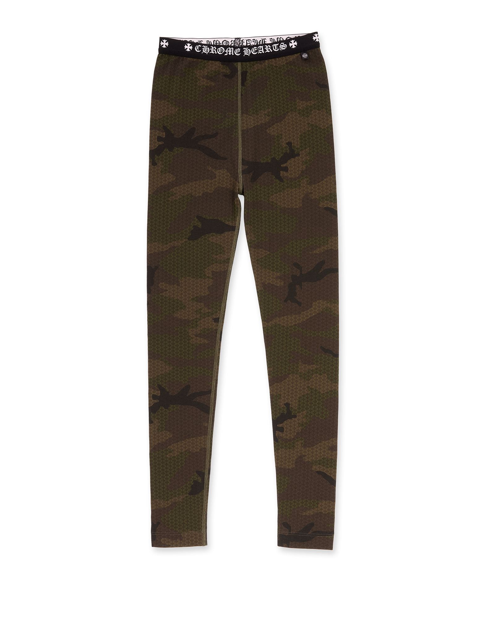 Authentic Chrome Hearts Chrome Hearts Camo Printed Cotton Leggings â€“ front view
