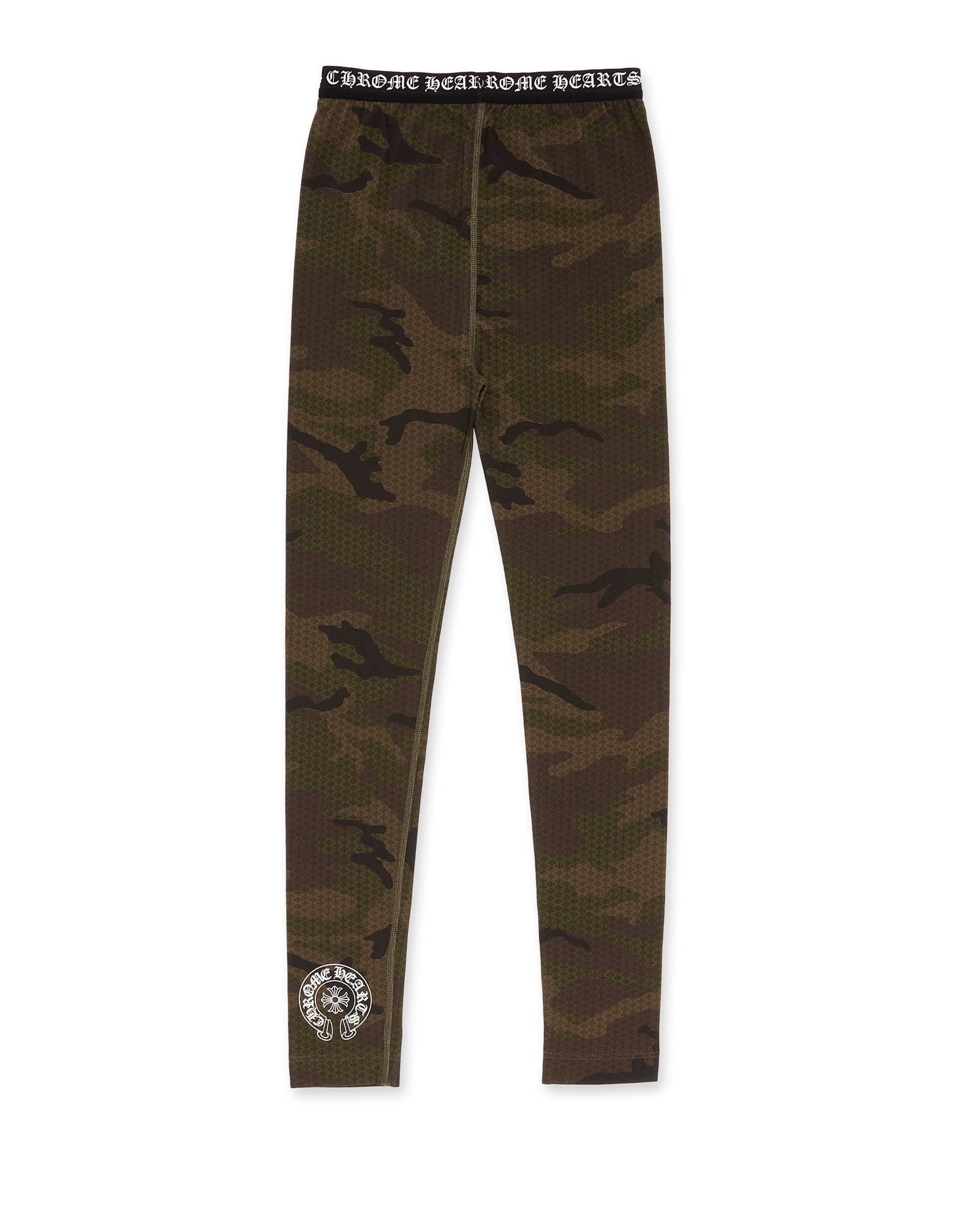 Authentic Chrome Hearts Chrome Hearts Camo Printed Cotton Leggings â€“ front view