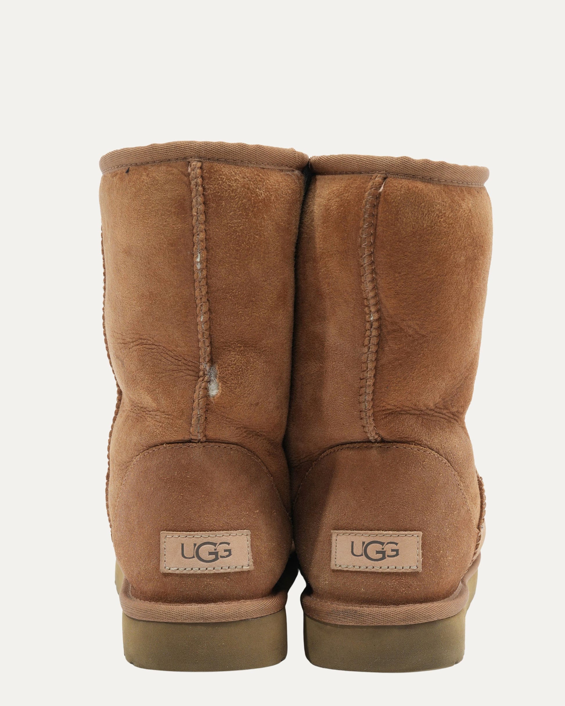 Authentic Chrome Hearts Chrome Heart Ugg Bootsâ€‹ Brown â€“ front view