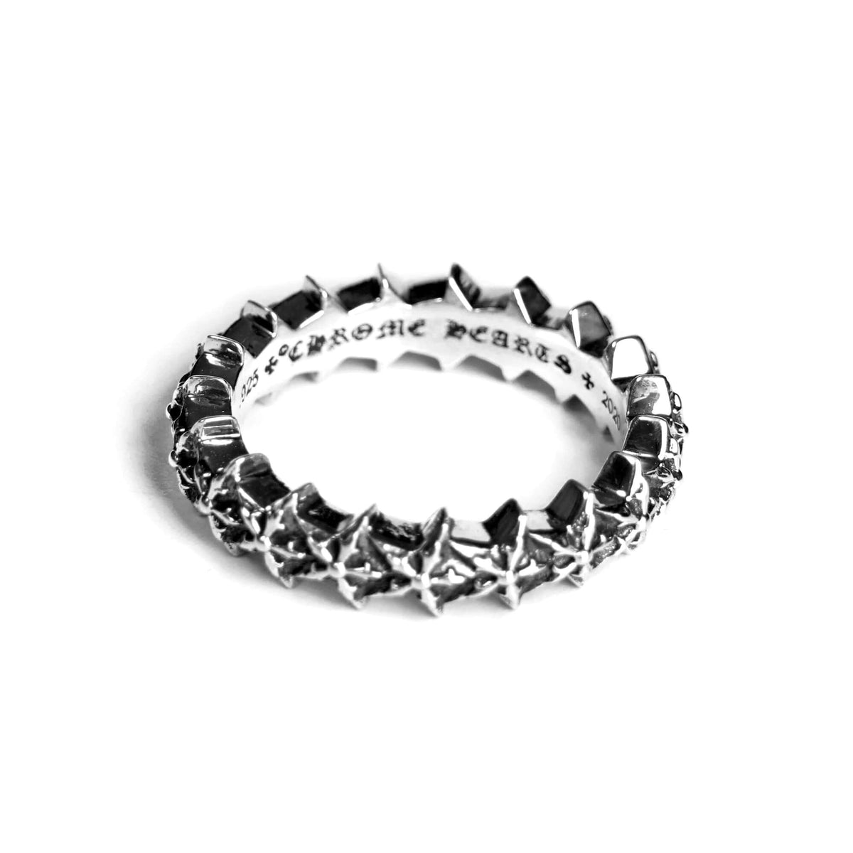 Authentic Chrome Hearts 5 Sided Star Loop Ring – front view