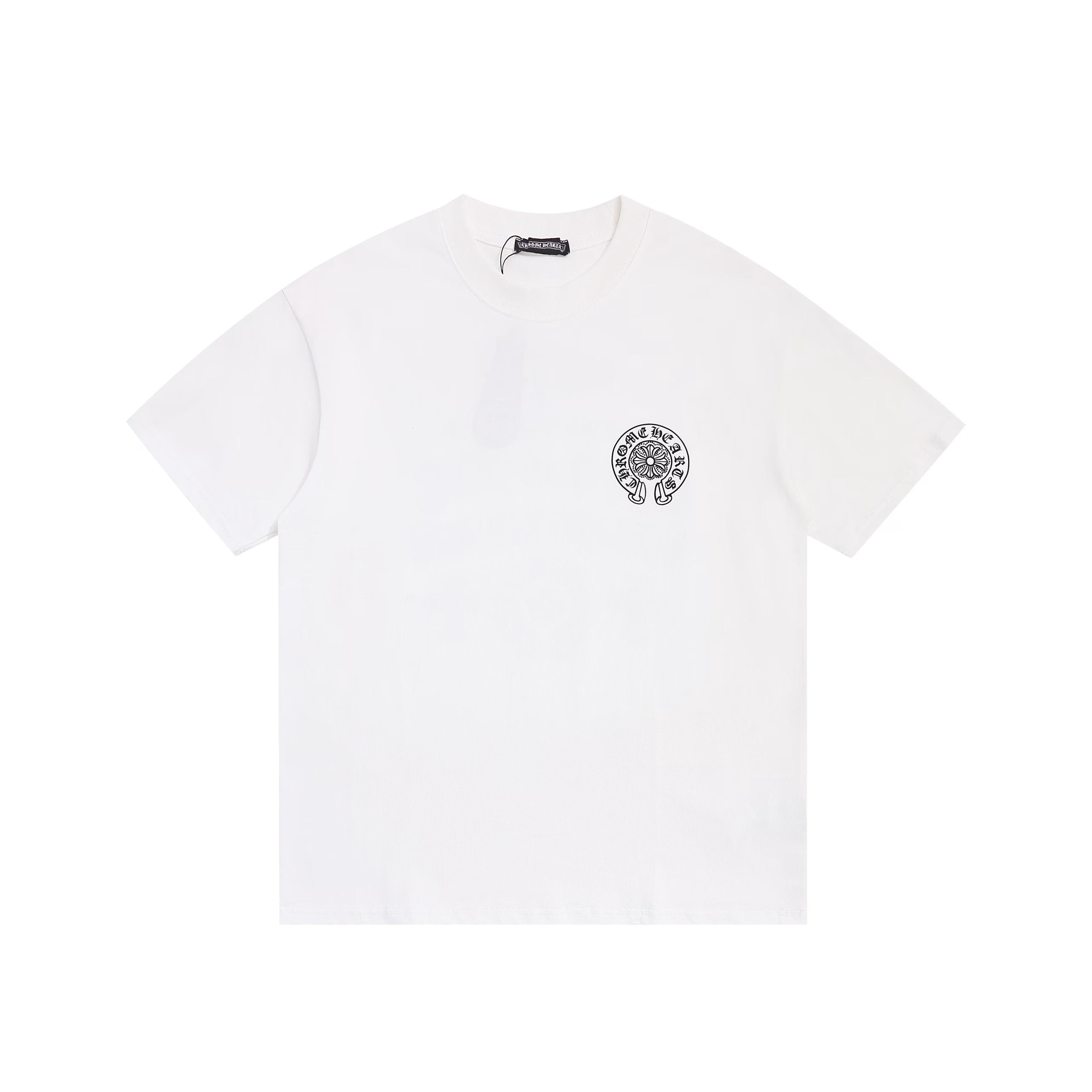 Authentic Chrome Hearts Chrome Hearts Fuck You White Horseshoe Logo Tee â€“ front view