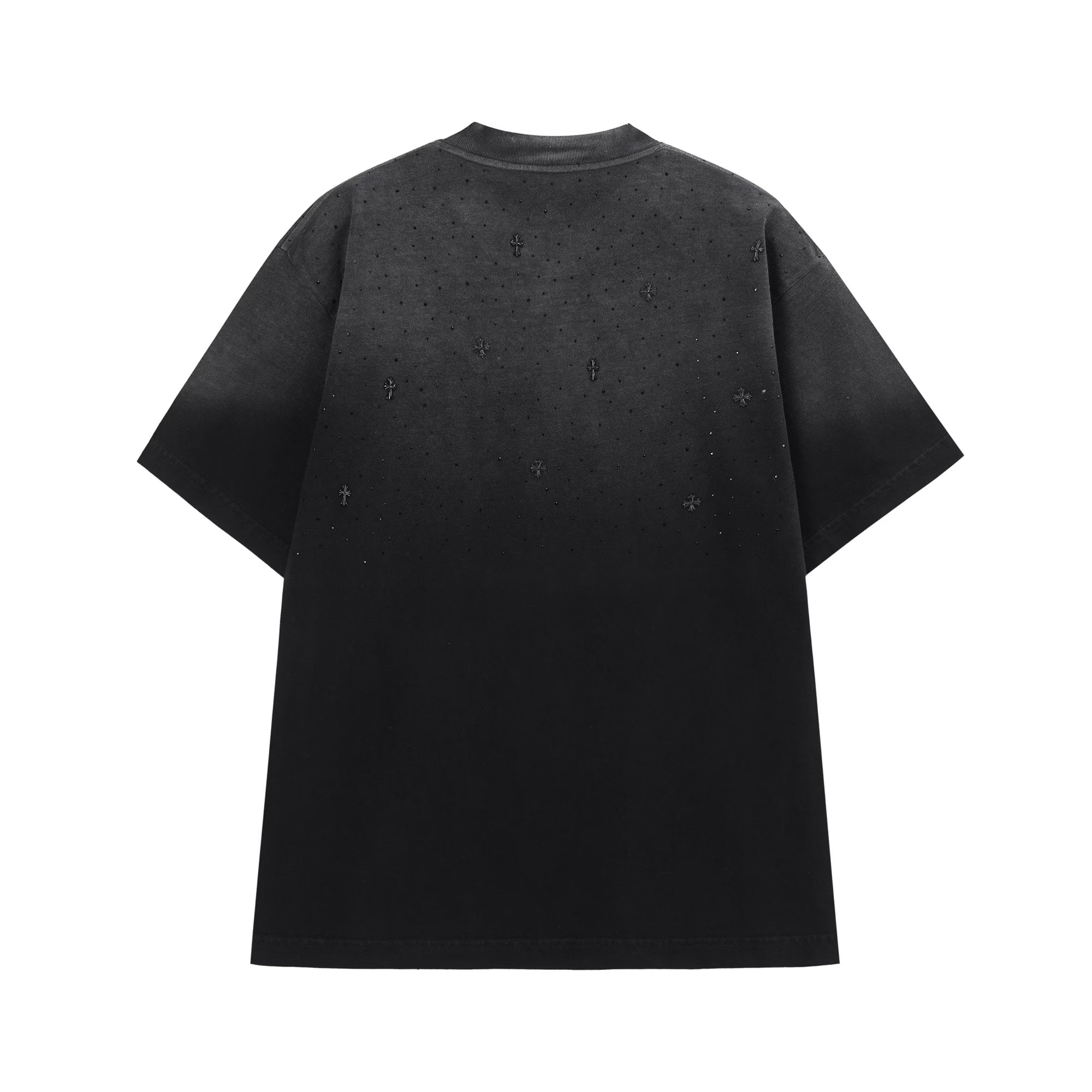 Authentic Chrome Hearts Chrome Hearts OmbrÃ© Cross Stud Tee â€“ front view