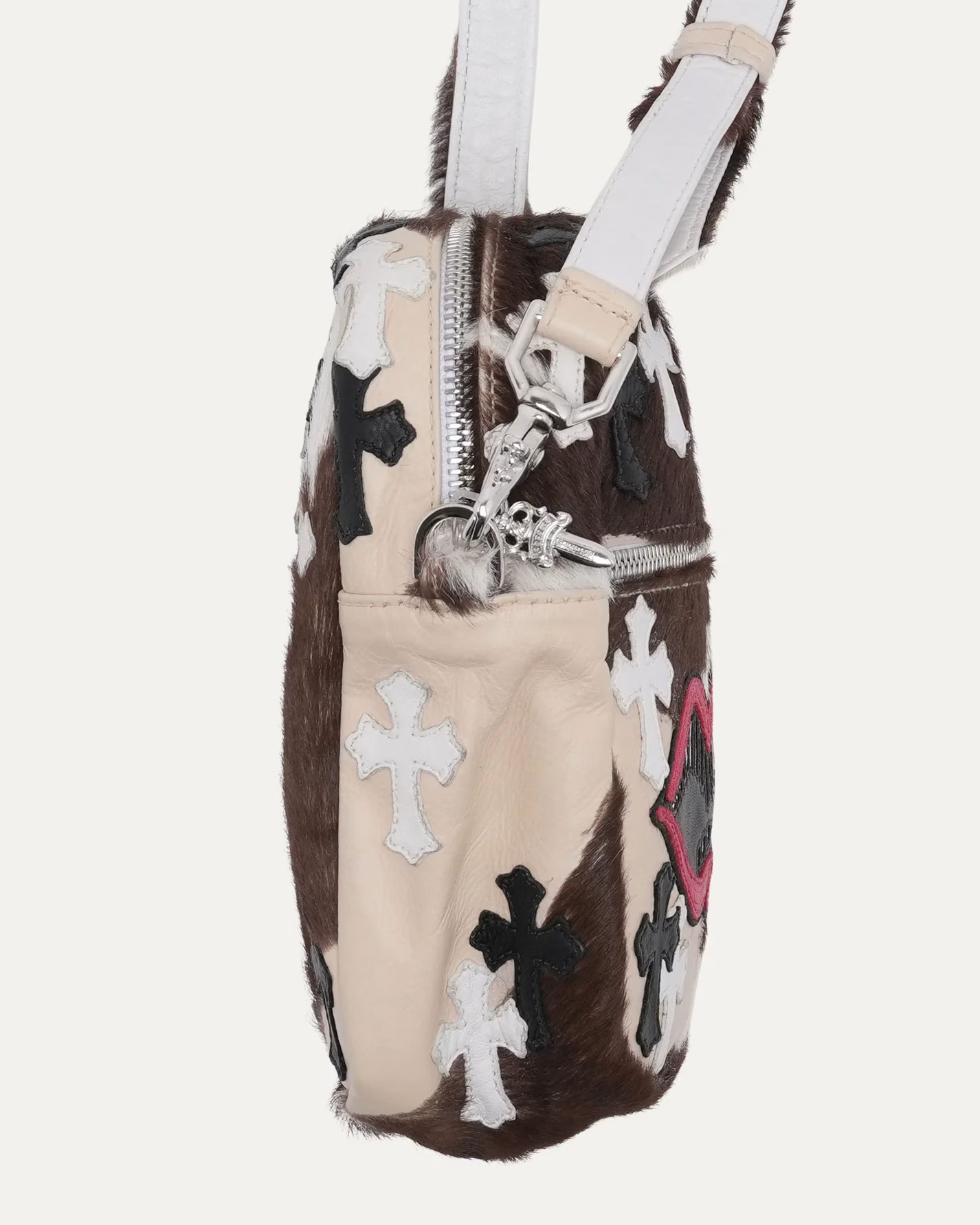 Authentic Chrome Hearts Chrome Hearts Matty Boy Chomper Cow Hide Taka Bag â€“ front view