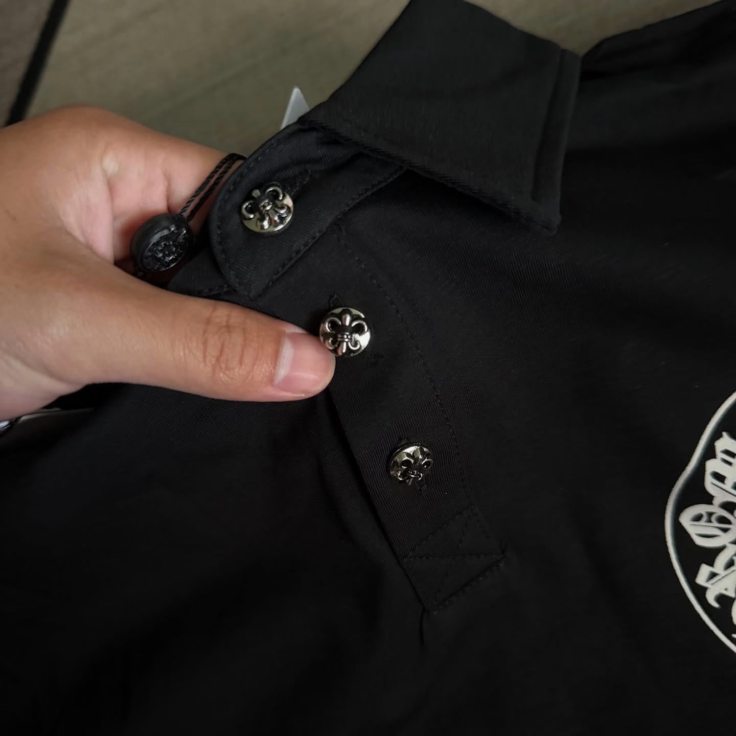 Authentic Chrome Hearts Men’s Chrome Heart Shirt â€“ front view