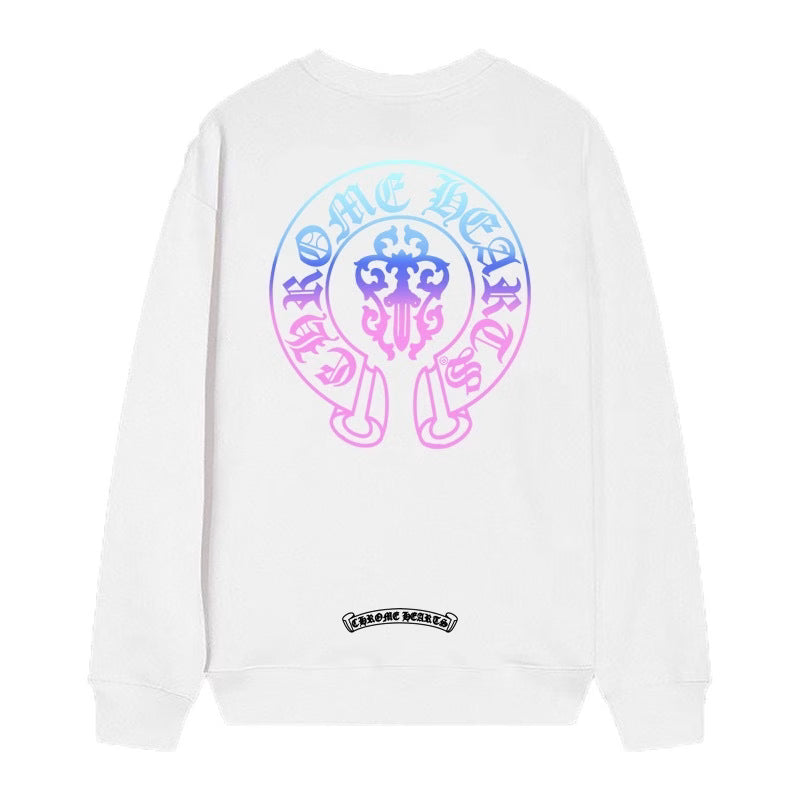 Authentic Chrome Hearts Chrome Hearts Gradient Gothic Logo Long Sleeve â€“ front view
