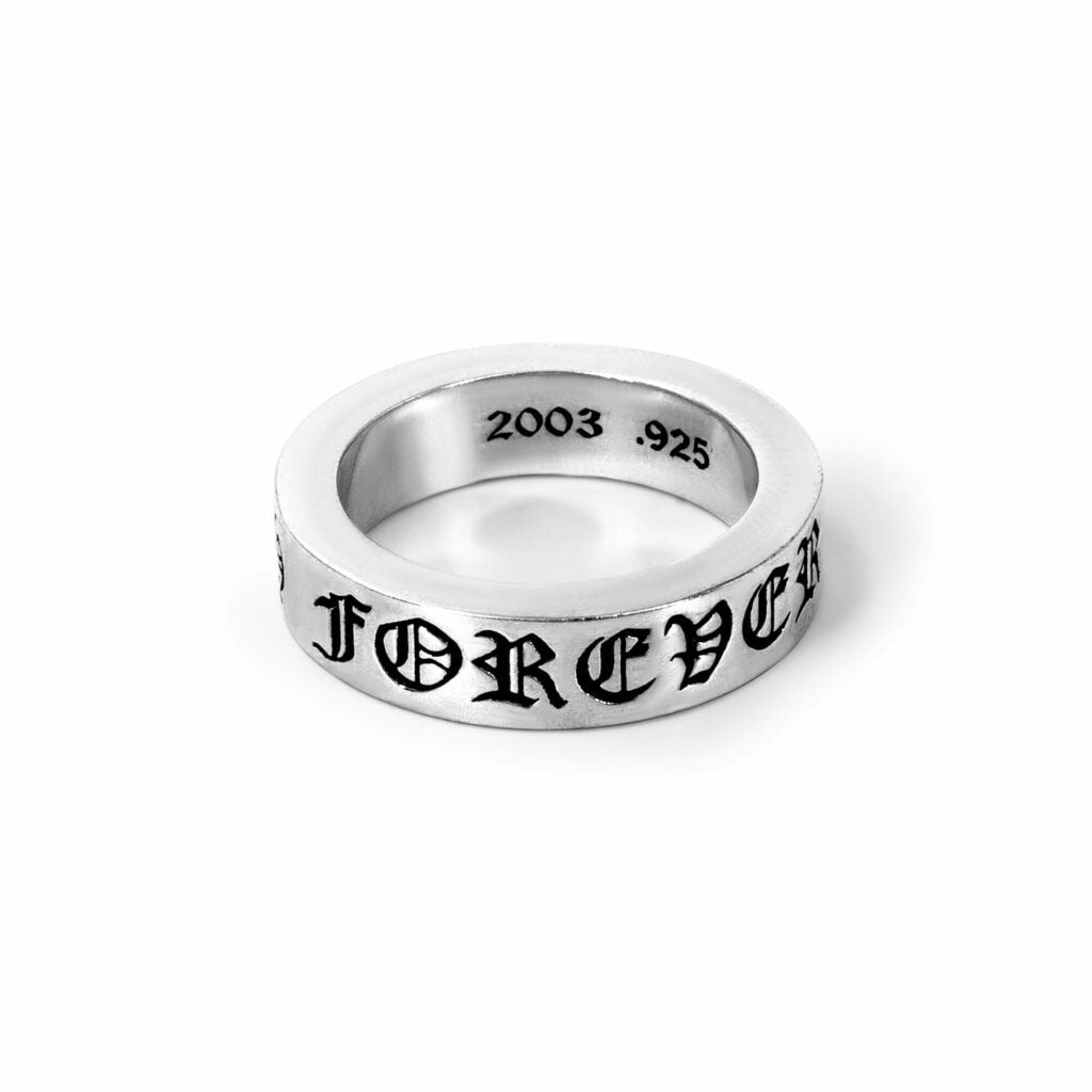 Authentic Chrome Hearts Chrome Hearts Forever Ring – front view