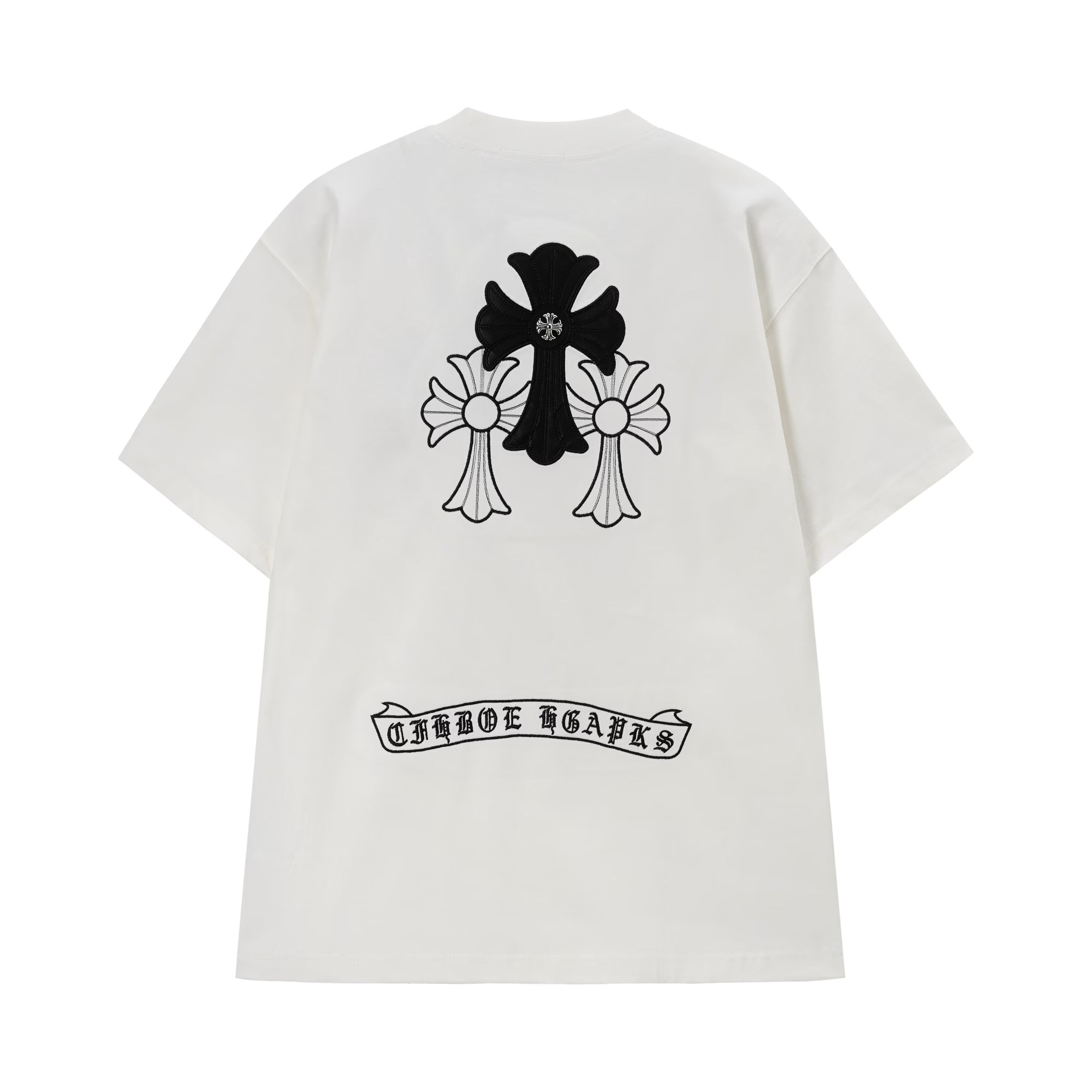 Authentic Chrome Hearts Chrome Hearts Layered Cross T-Shirt â€“ front view