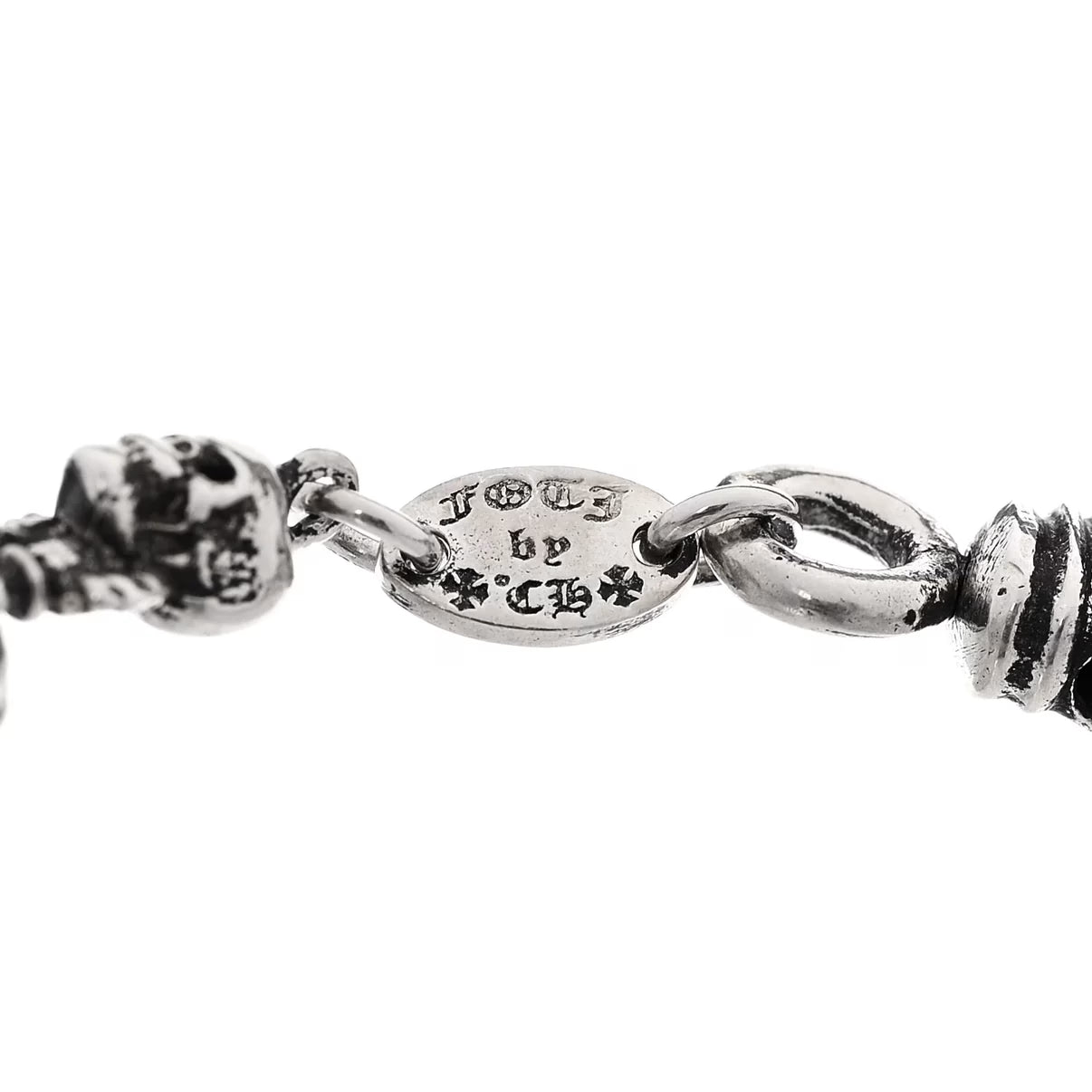 Authentic Chrome Hearts Chrome Hearts Skull Bracelet â€“ front view