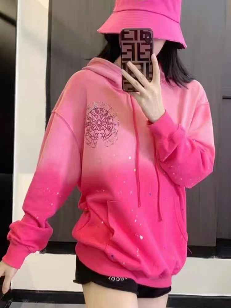Authentic Chrome Hearts Women’s Chrome Hearts Hoodie Pink â€“ front view