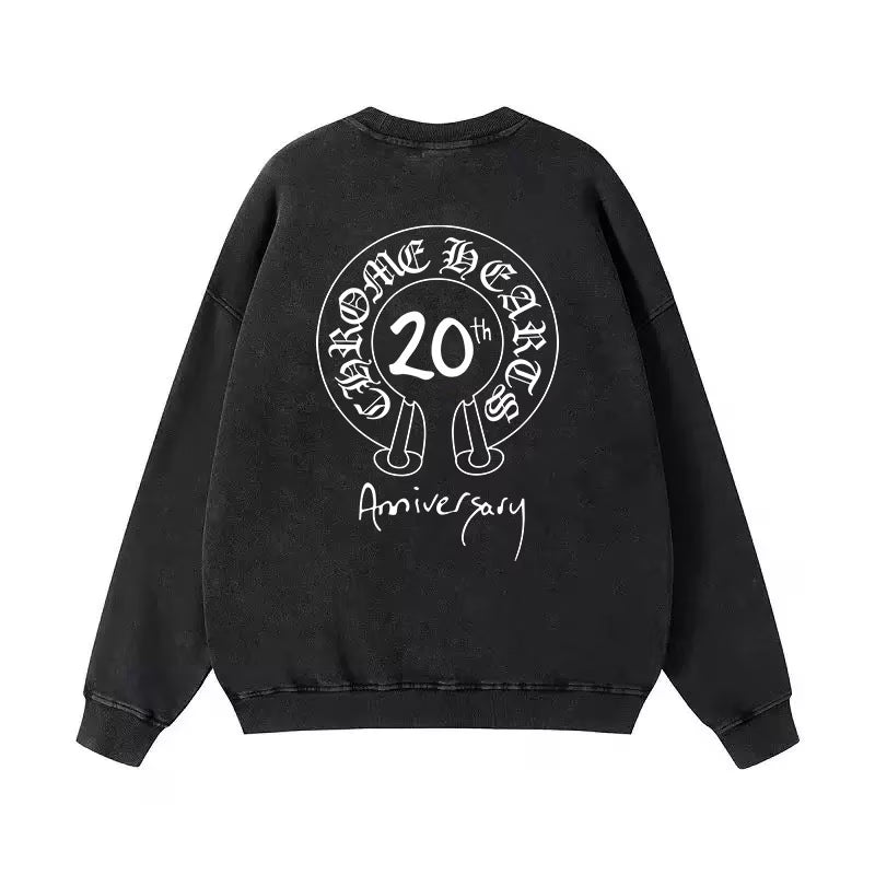 Authentic Chrome Hearts Chrome Hearts 20th Anniversary Long Sleeve Black Shirt â€“ front view