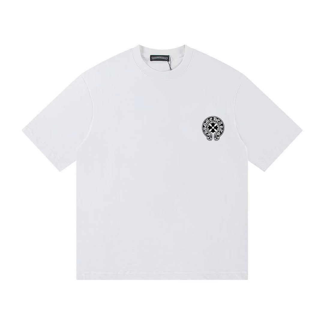 Authentic Chrome Hearts Chrome Hearts Rainbow Cross Stack Tee White â€“ front view