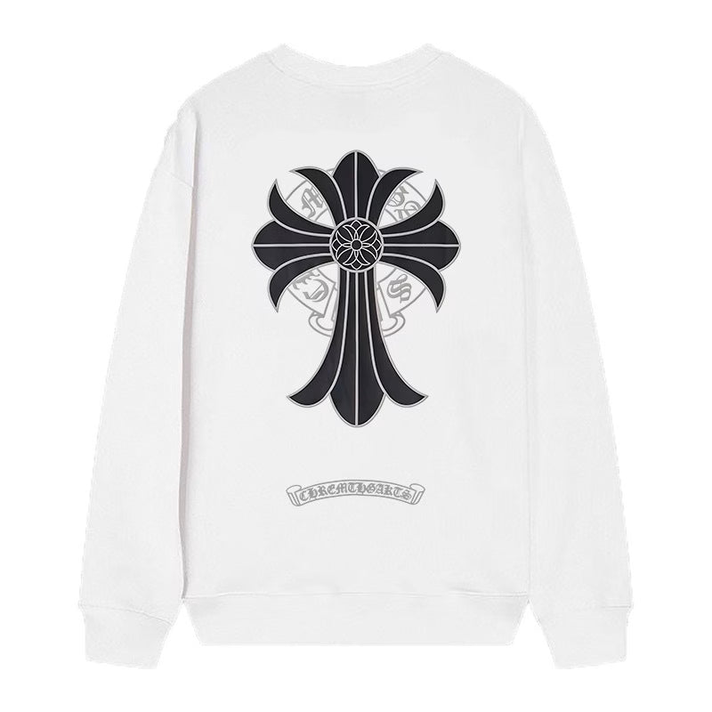 Authentic Chrome Hearts Chrome Hearts Shadow Saint Cross Long Sleeve White â€“ front view