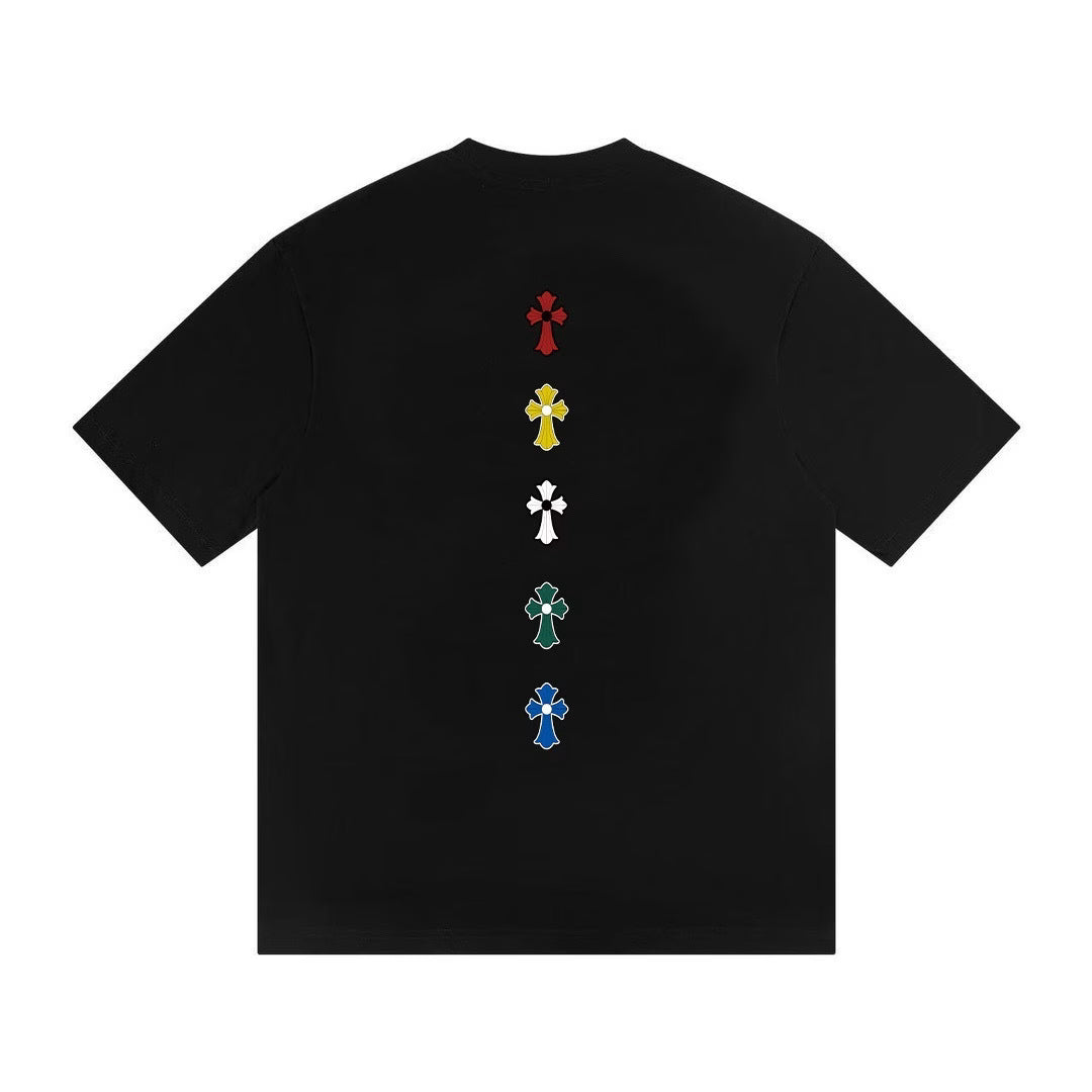Authentic Chrome Hearts Chrome Hearts Multi Color Cross Stack Tee â€“ front view