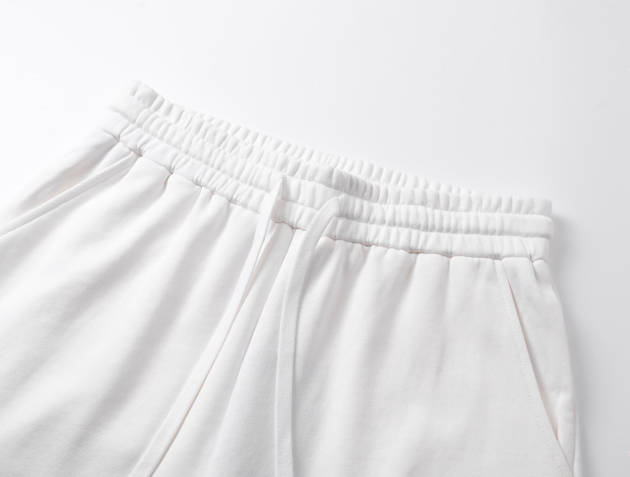 Authentic Chrome Hearts Chrome Hearts White Cross Embroidery Sweat Shorts â€“ front view
