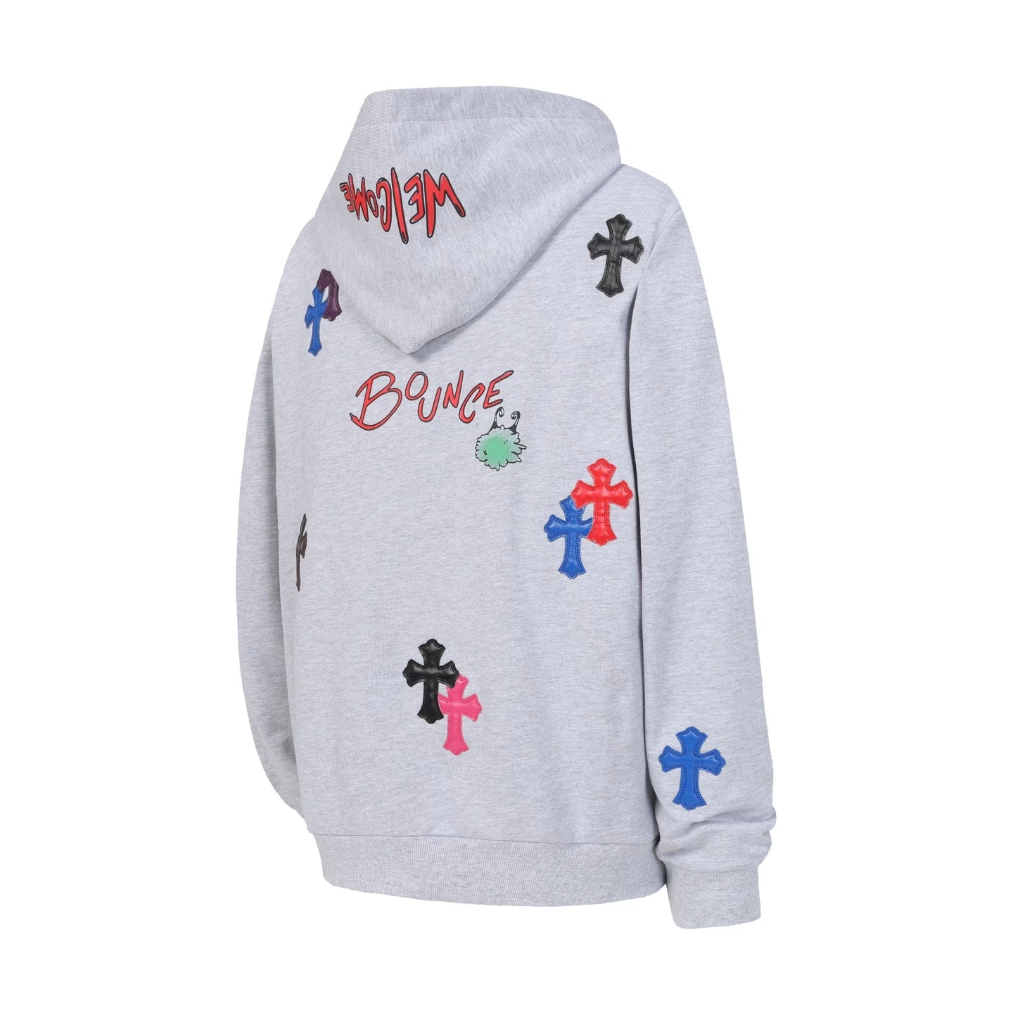 Authentic Chrome Hearts Chrome Hearts Multicolor Grey Hoodie â€“ front view