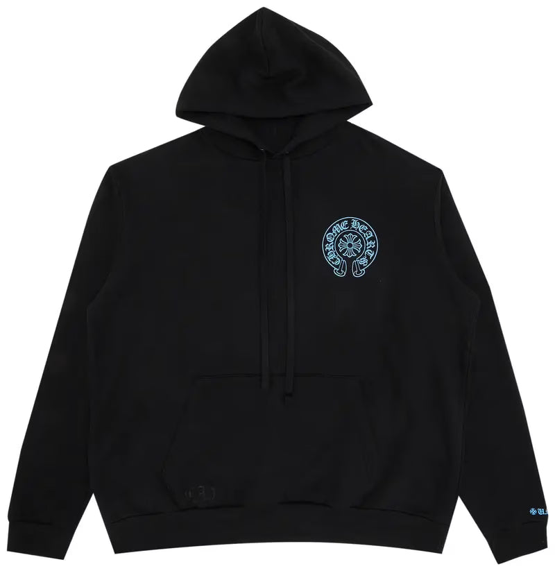 Authentic Chrome Hearts Black Chrome Hearts Online Exclusive Hoodie â€“ front view