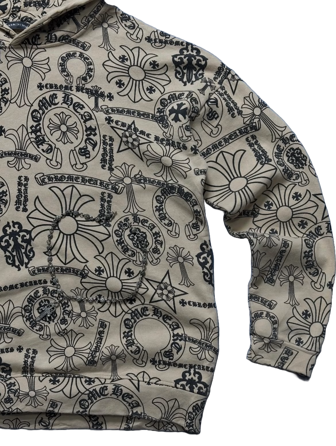 Authentic Chrome Hearts Chrome Hearts Variety Logo Hoodie â€“ front view