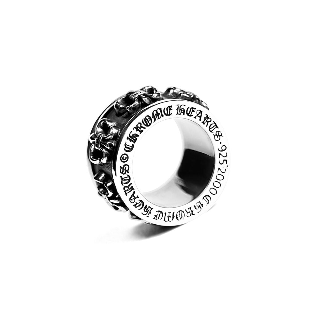 Authentic Chrome Hearts BS Fleur Spinner Ring – ring back view