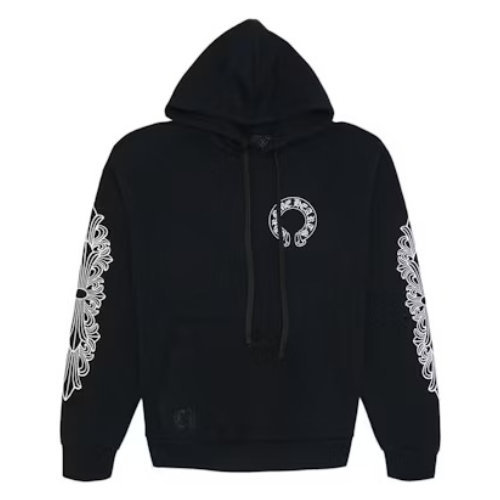 Authentic Chrome Hearts Black Chrome Hearts Hoodie – hoodie front view