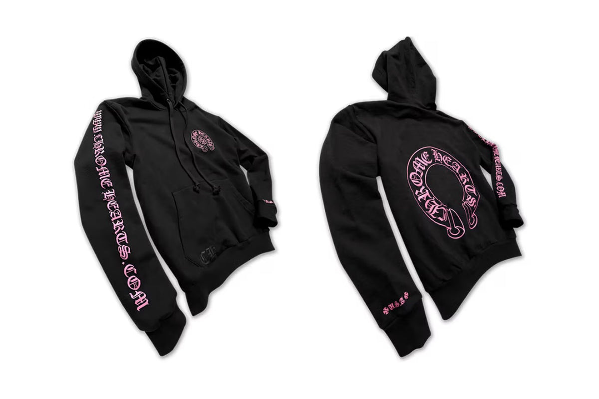 Authentic Chrome Hearts Black Pink Sword Chrome Hearts Hoodie – hoodie front view