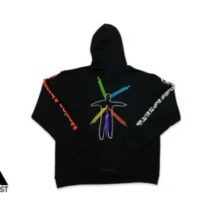 Authentic Chrome Hearts Chrome Hearts ABRAMOVIC Pullover Hoodie Black â€“ front view
