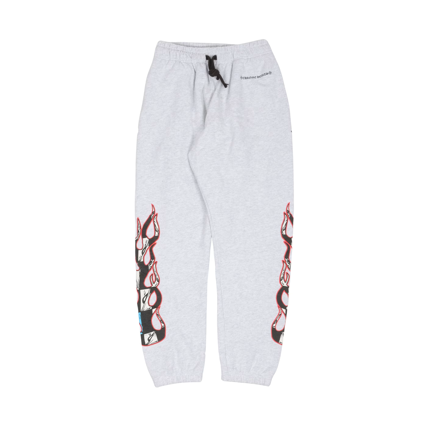 Authentic Chrome Hearts Chrome Heart Matty Boy Brain Flame Sweatpants â€“ front view