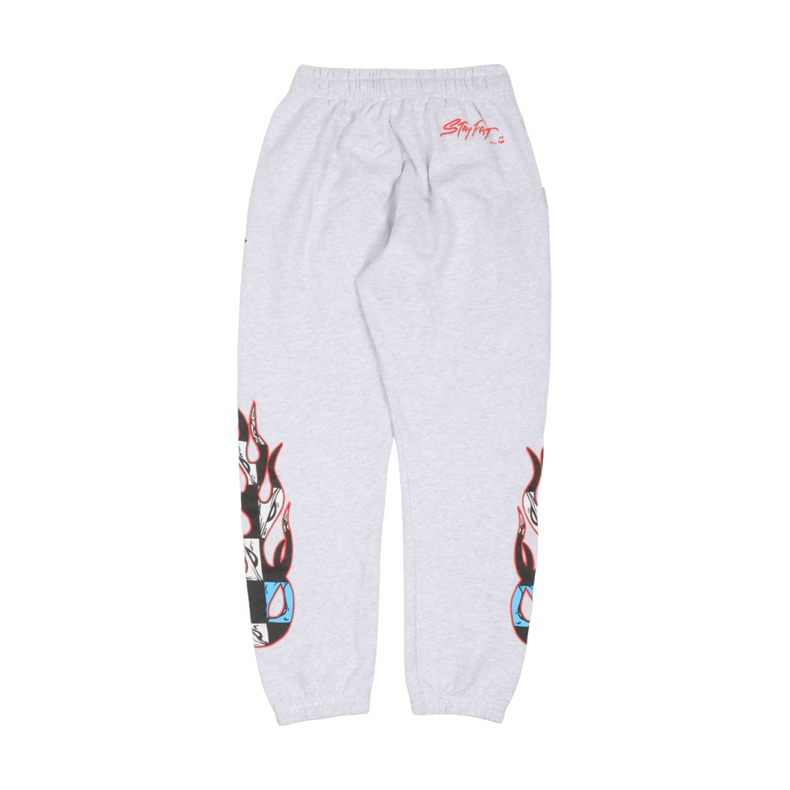 Authentic Chrome Hearts Chrome Heart Matty Boy Brain Flame Sweatpants â€“ front view