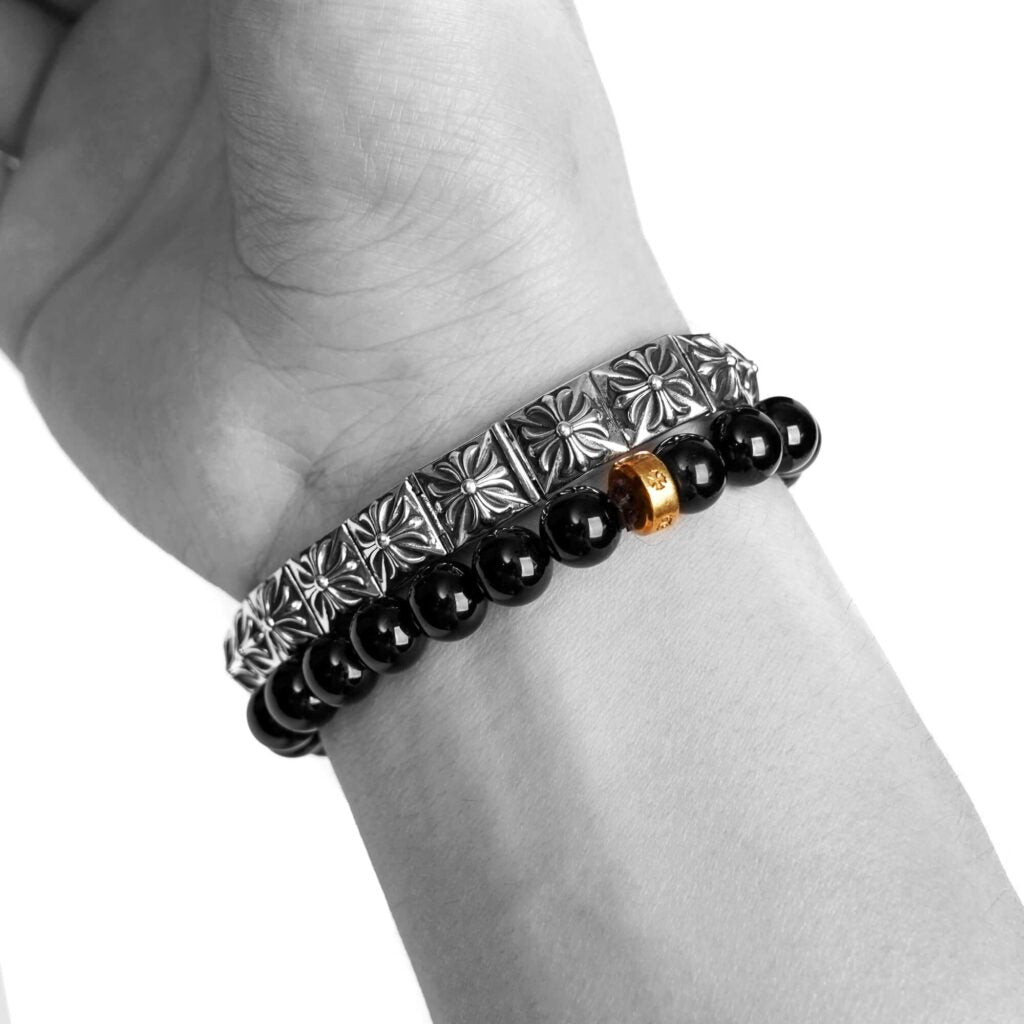 CH Plus Square Pattern Bracelet – bracelet detail close-up