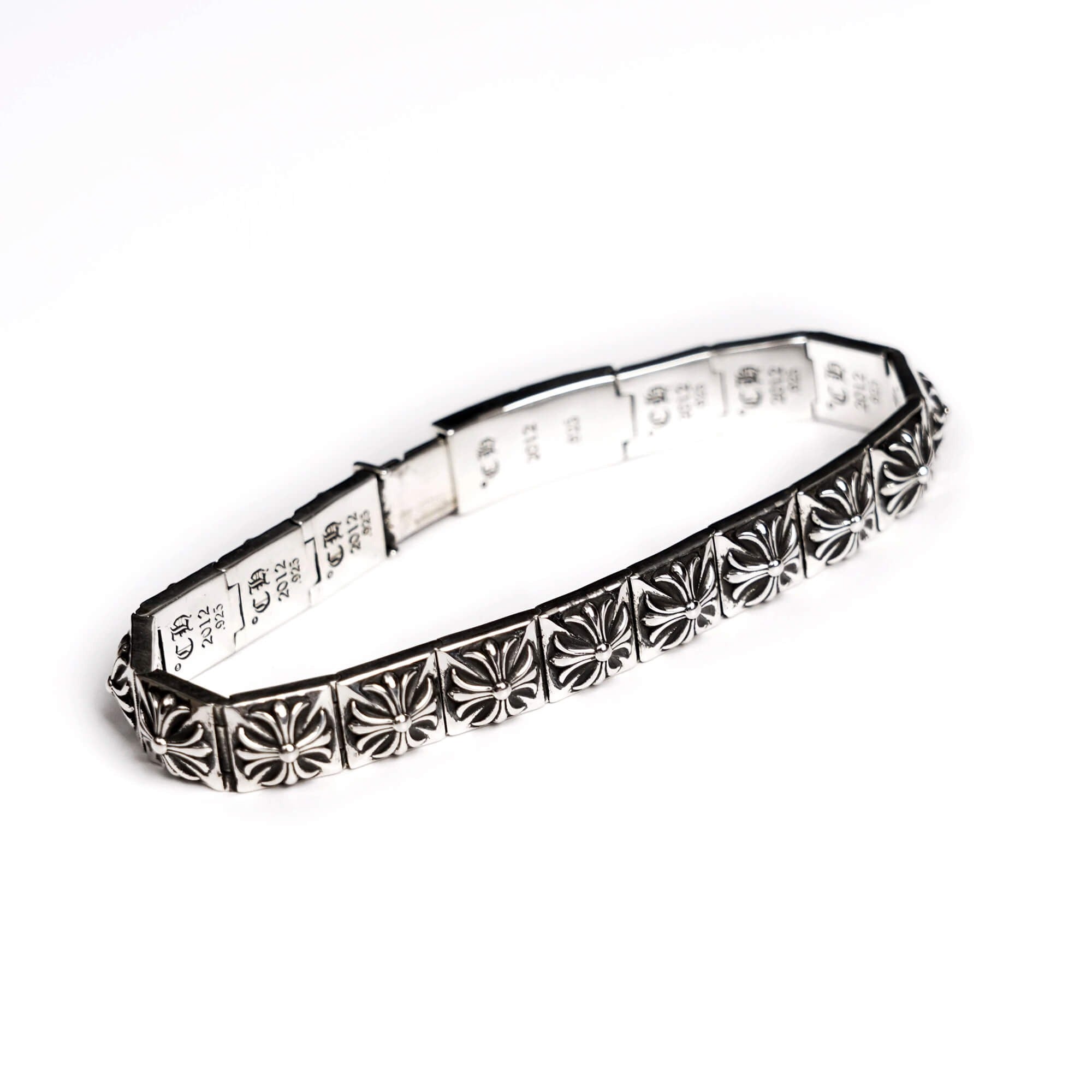 CH Plus Square Pattern Bracelet – bracelet back view