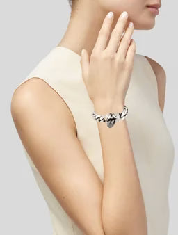 Authentic Chrome Hearts Chrome Hearts Rolling Stones Braceletâ€‹ â€“ front view