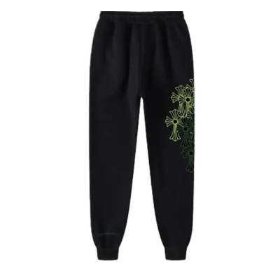 Authentic Chrome Hearts Chrome Hearts Cemetery Cross Sweatpants – front view