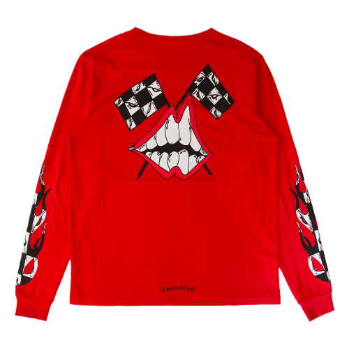 Authentic Chrome Hearts Red Chrome Hearts Long Sleeve â€“ front view