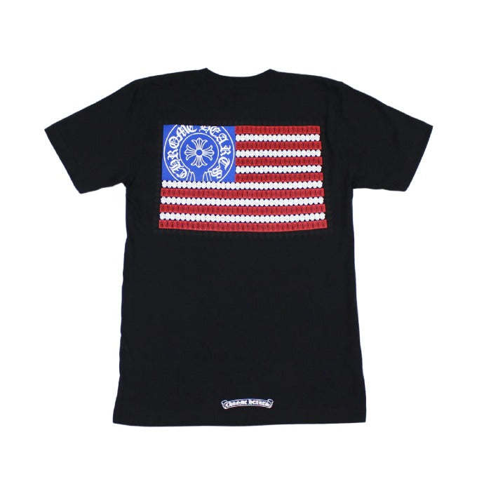 Chrome Hearts American Flag T-Shirt – Black – shirt front view