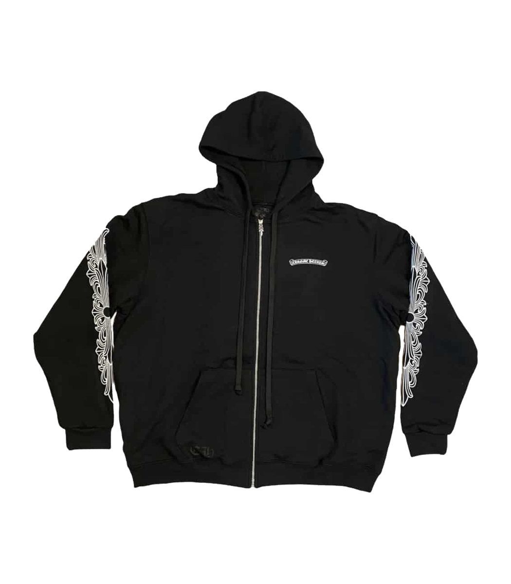 Authentic Chrome Hearts Aspen Excluisve Zip Up Hoodie – hoodie front view