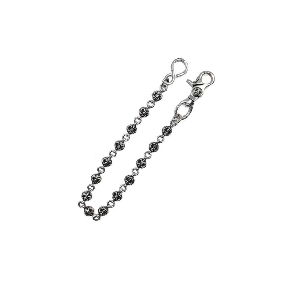 Authentic Chrome Hearts Chrome Hearts Barrel Wallet Chain – front view