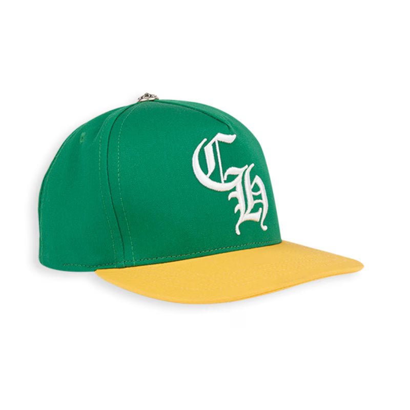 Authentic Chrome Hearts Chrome Hearts Baseball Green Cap â€“ front view