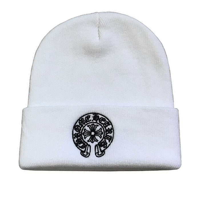 Authentic Chrome Hearts Chrome Hearts White Beanie Corolla â€“ front view