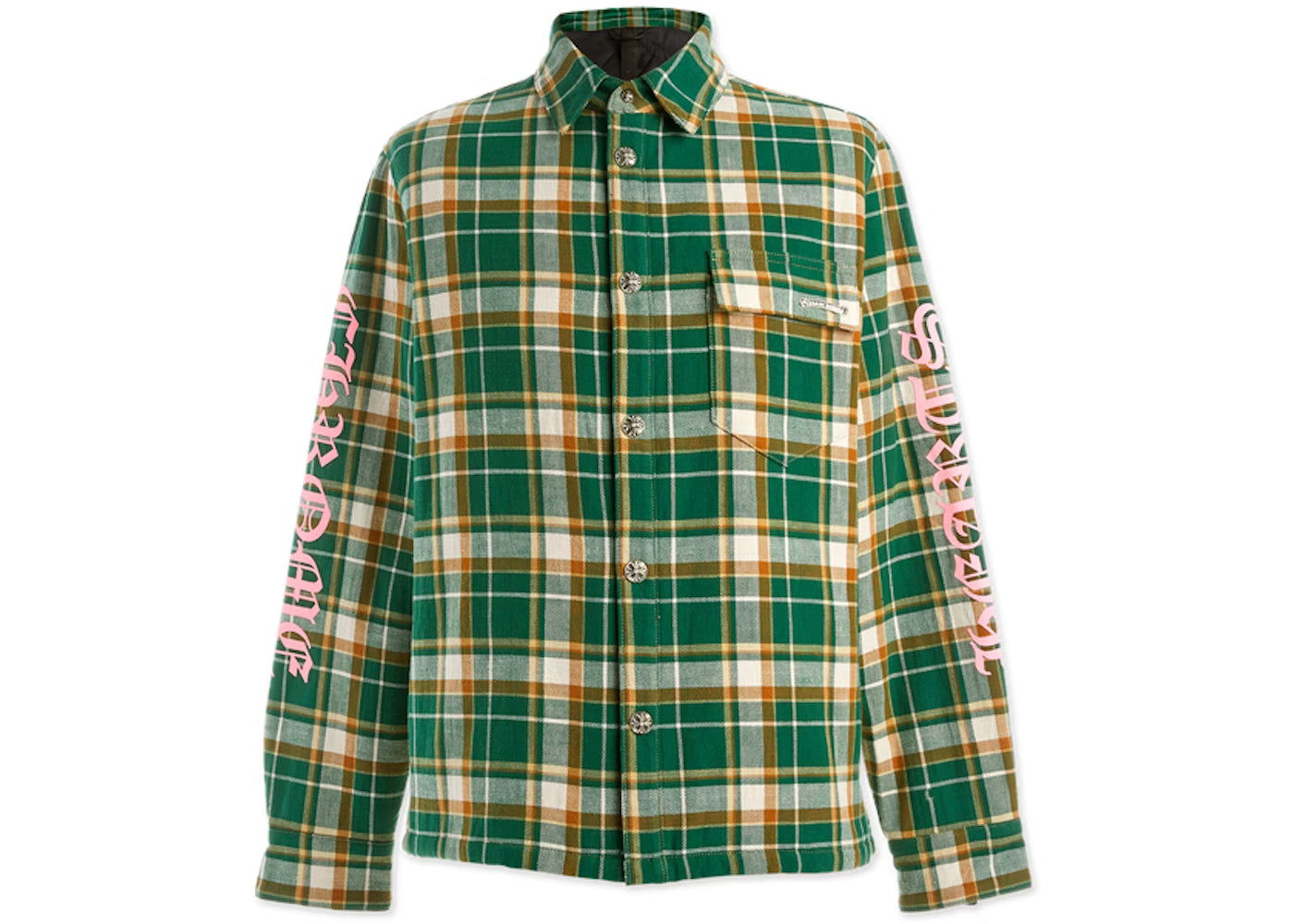 Authentic Chrome Hearts Chrome Hearts Flannel Green Men’s shirt â€“ front view