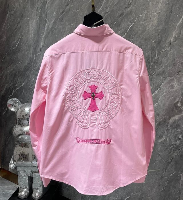 Chrome Hearts Casual T-Shirt Pink – shirt front view