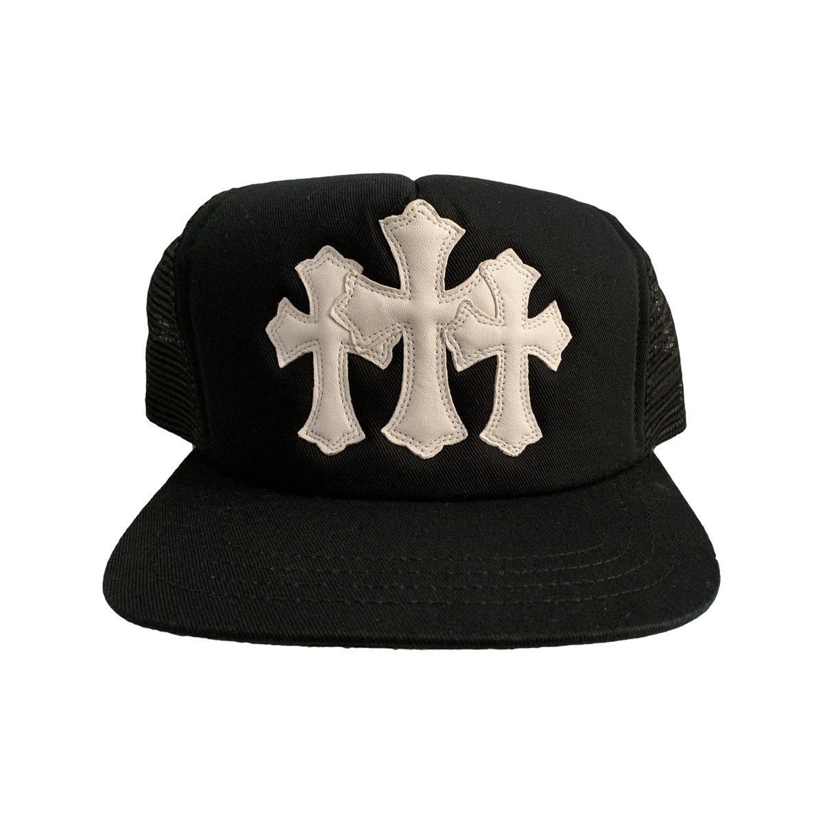 Chrome Hearts Cemetery Trucker Hat – hat front view