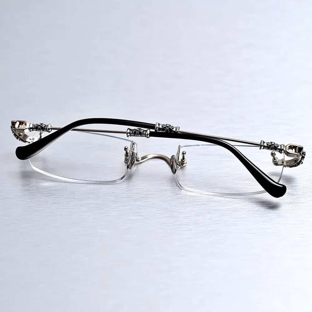 Authentic Chrome Hearts Chrome Hearts Clear Glassesâ€‹ â€“ front view