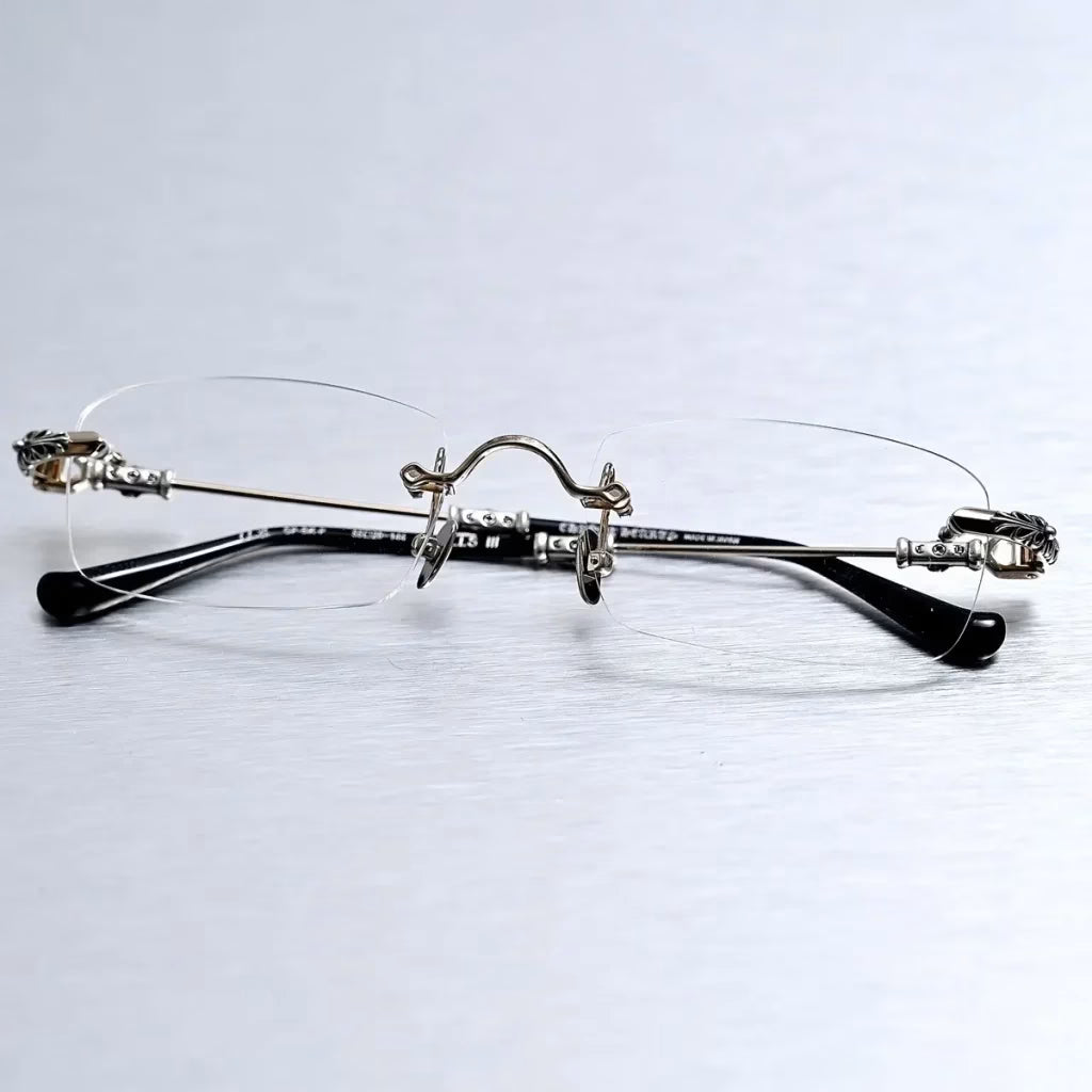 Authentic Chrome Hearts Chrome Hearts Clear Glassesâ€‹ â€“ front view