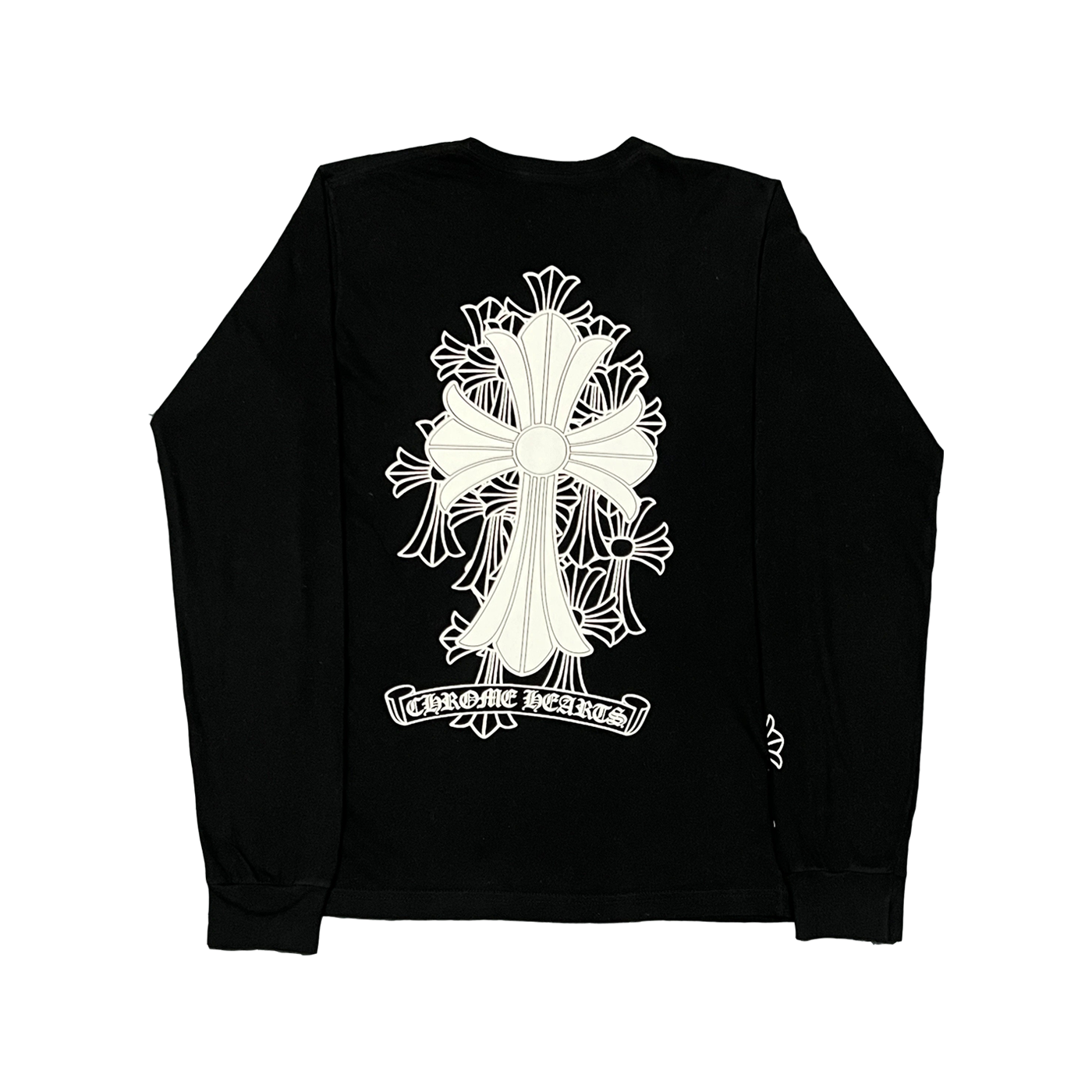 Chrome Hearts Cross Logo Long Sleeve T-Shirt – shirt front view