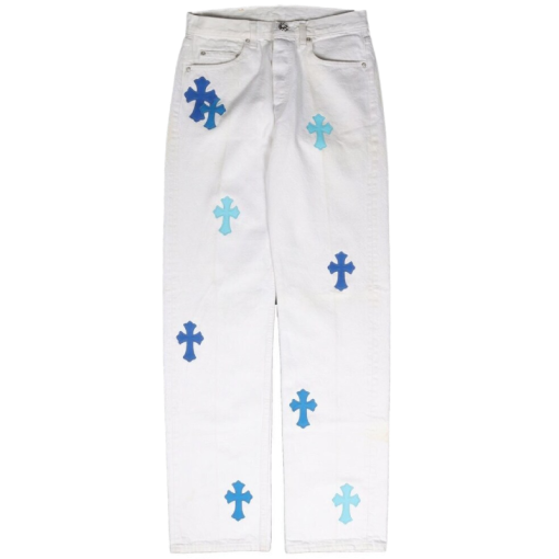 Chrome Hearts Cross Patch Jeans – pants front view