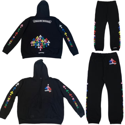 Chrome Hearts Cross Tracksuit – hoodie front view